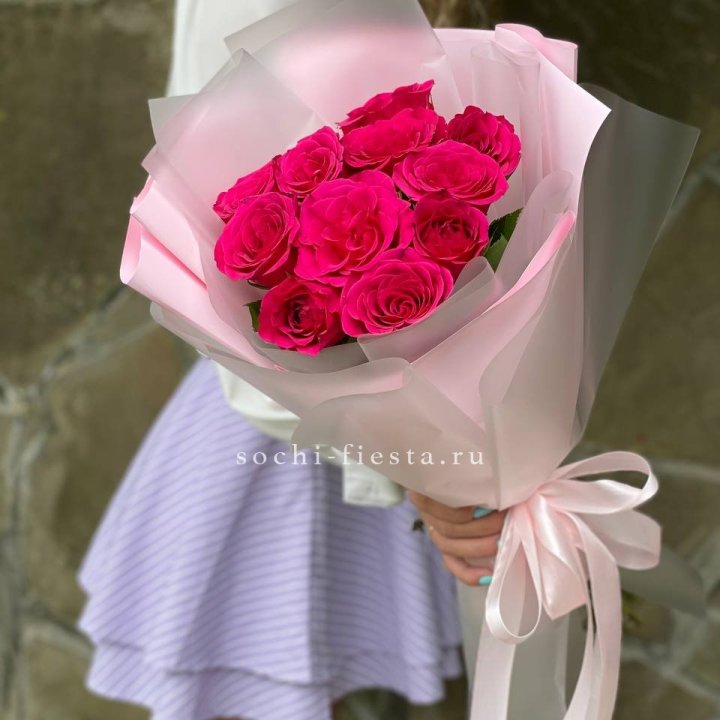 Букет алых роз в Улан-Удэ