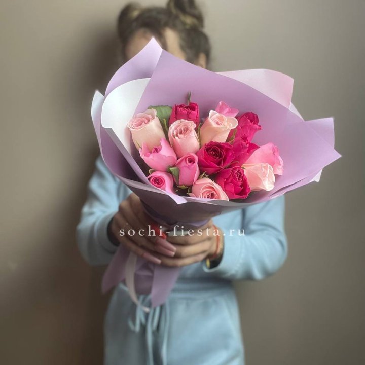 Букет из 15 роз Микс (Кения) в Улан-Удэ