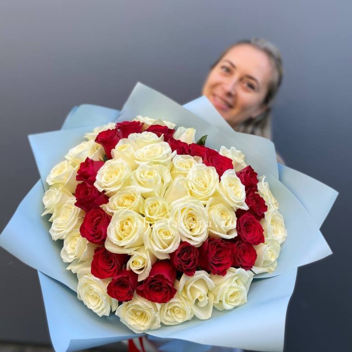 51 роза "Сердце" в Улан-Удэ