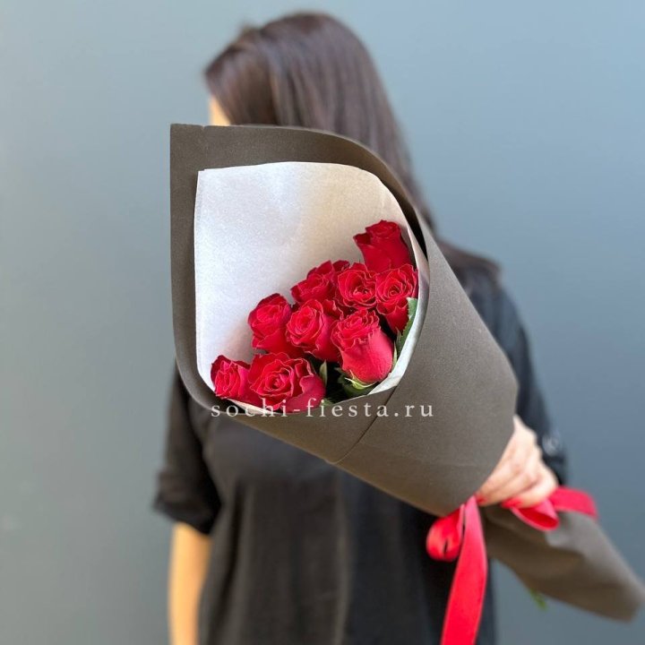 9 красных роз в фоамиране в Улан-Удэ