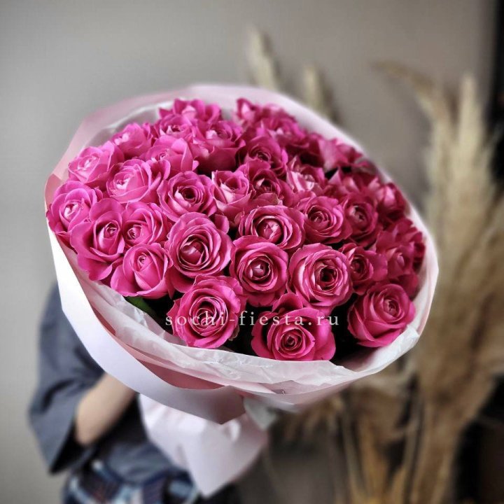 35 розовых роз  в Улан-Удэ