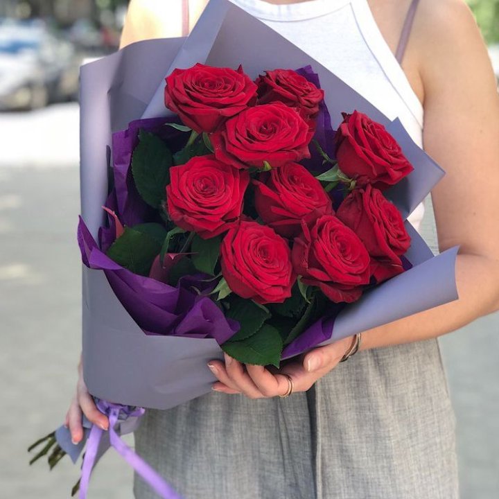 9  красных роз №1 в Улан-Удэ