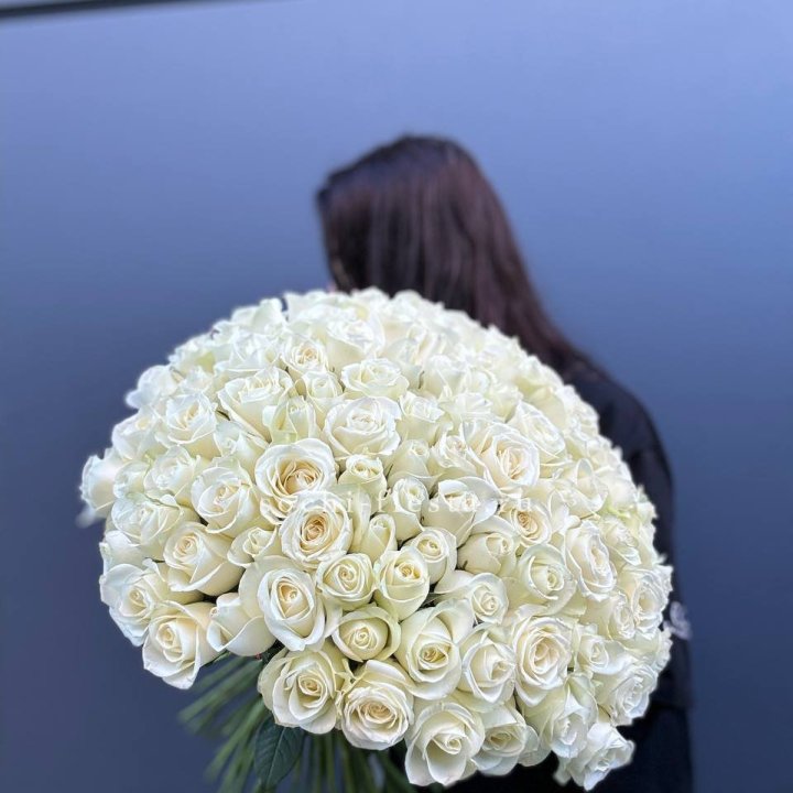 Охапка из 101 белой розы  в Улан-Удэ