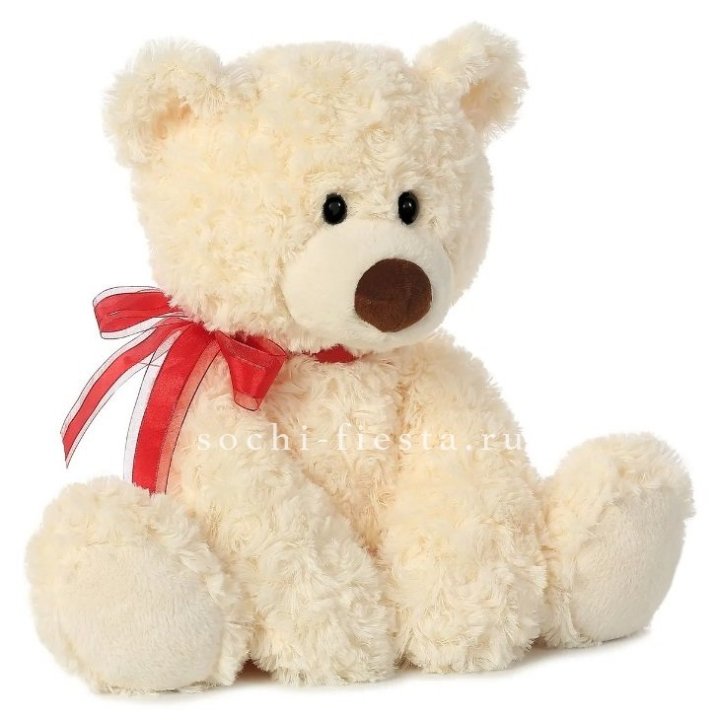 Белый плюшевый мишка  в Улан-Удэ