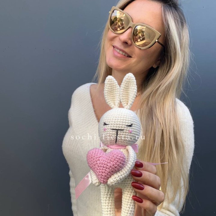 Зайка с сердцем ручной работы в Улан-Удэ