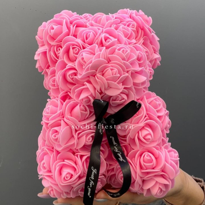Игрушка медведь из розовых роз в Улан-Удэ