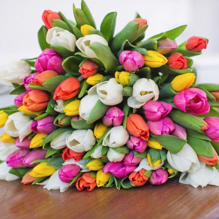 79 тюльпанов "Рандом" в Улан-Удэ